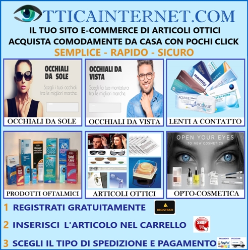 otticainternet.com, OCCHIALI SU INTERNET, ACQUISTA OCCHIALI, RAYBAN ,  OCCHIALI DA SOLE GUCCI, GUCCI, OCCHIALI DA VISTA RAYBAN, ACQUISTA OCCHIALI  E-COMMERCE, ECOMMERCE OCCHIALI, LENTI A CONTATTO, PRODOTTI PER LENTI A  CONTATTO, SITO ONLINE